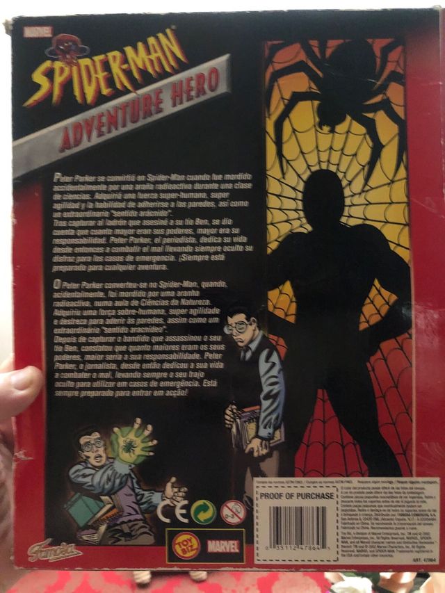 2 Figuras Peter Parker Retro 2002 toy biz de 25 cm