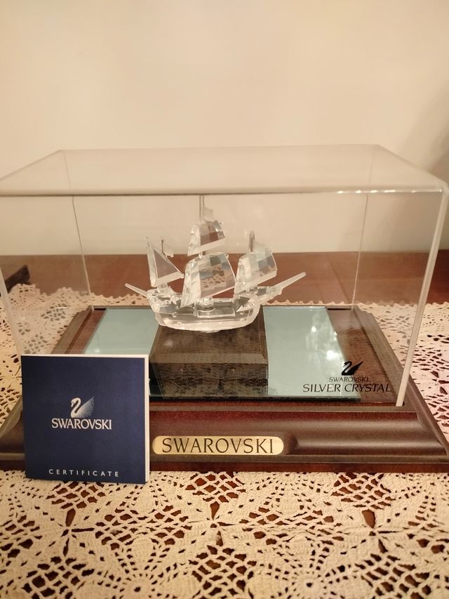 Nave Caravella Swarovski Cristallo