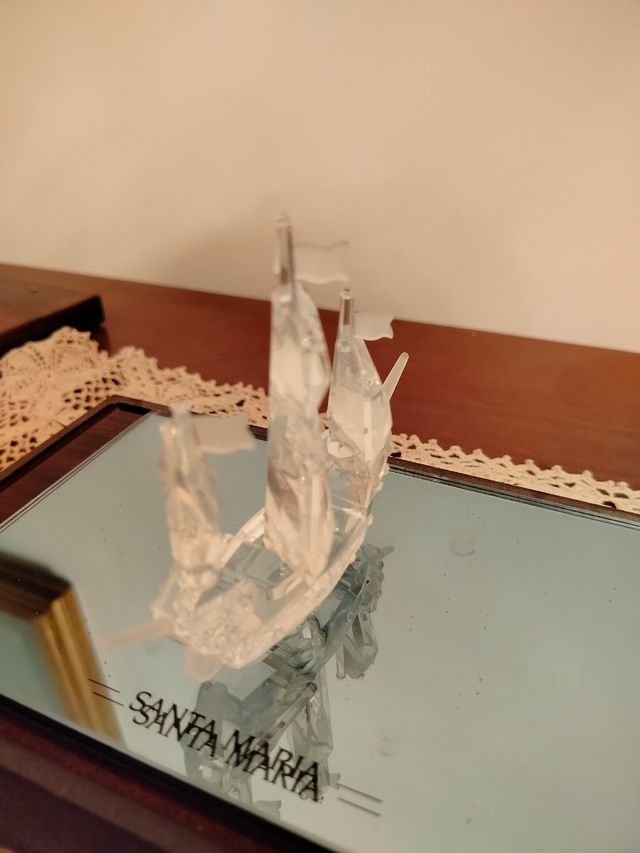 Nave Caravella Swarovski Cristallo