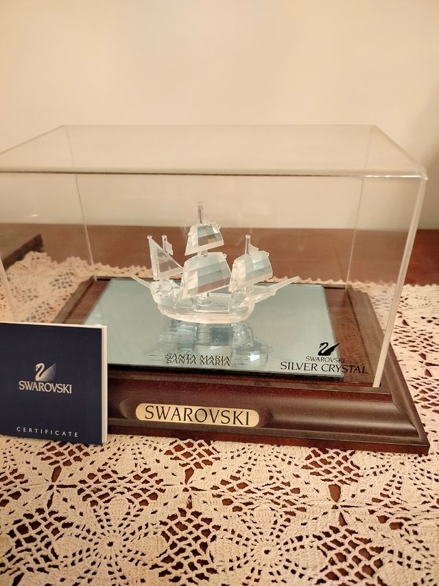 Nave Caravella Swarovski Cristallo