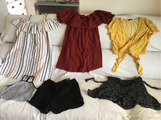 Lote ropa mujer: vestidos y shorts