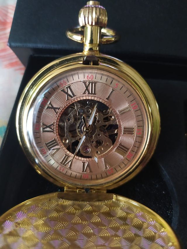 Reloj Bolsillo Treeweto Dorado