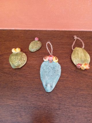 Set 4 magneti ceramica cactus