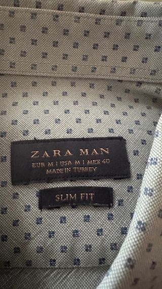 Camisa Zara gris - Talla M
