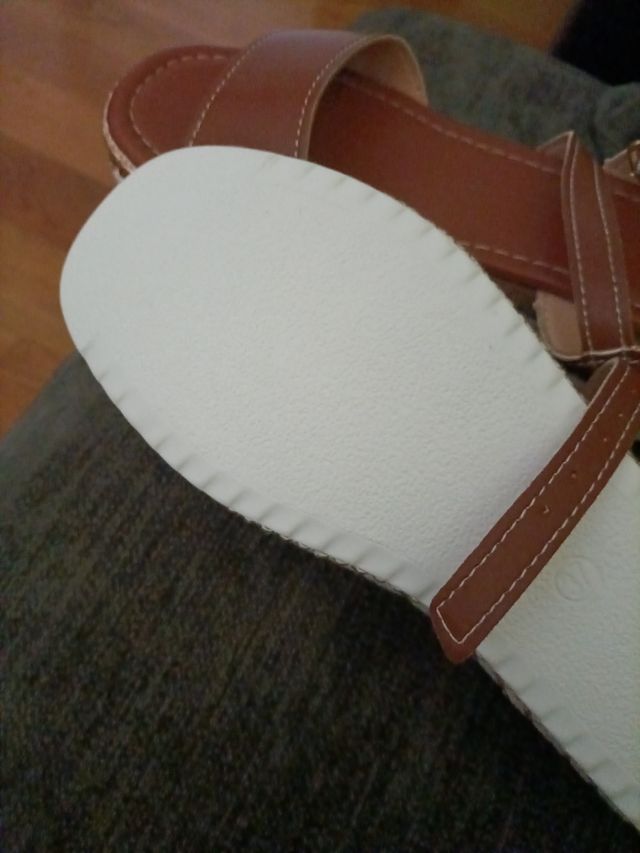 Sandalias planas marrones mujer nuevas sin usar