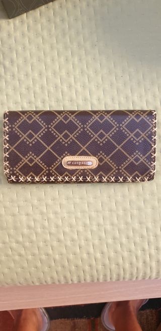 Portafoglio Carpisa beige e marrone