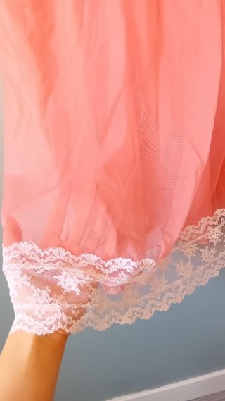 Camisón rosa vintage talla M 
