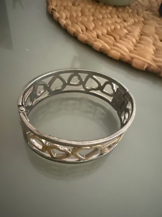 Pulsera acero dorada y plateada