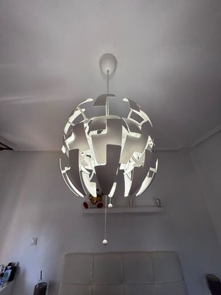 Lámpara techo estilo Death Star