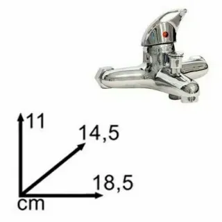 Rubinetto Miscelatore per Vasca da Bagno NUOVO