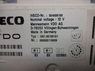 Cuadro de instrumentos Iveco Daily 504008190 VDO 155160100101 1551.60100101