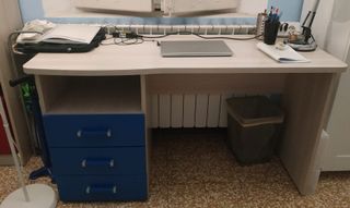Armadio 3 ante + libreria + scrivania Spring
