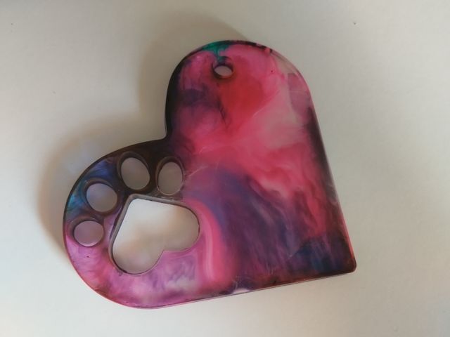 Llavero corazón mascota