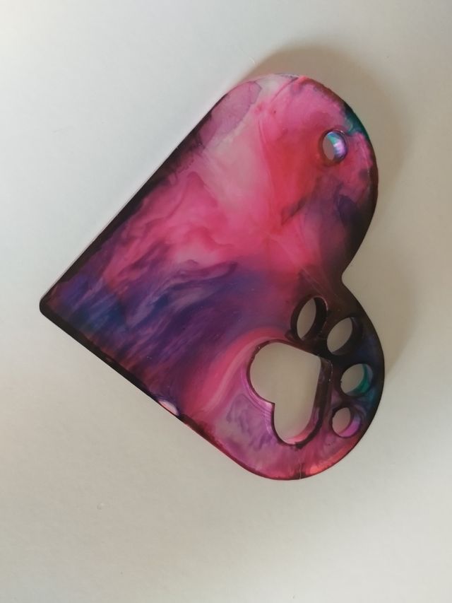 Llavero corazón mascota