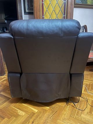 Sillón relax Nalui piel sintética negro