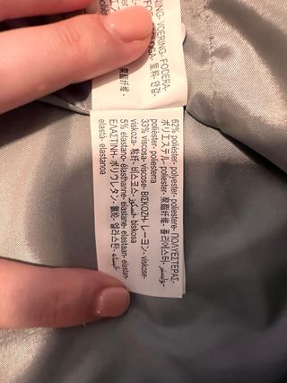 Chaleco Zara gris talla S - nuevo