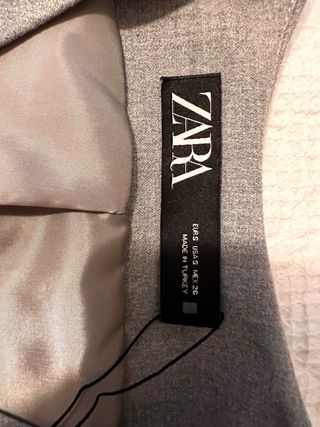 Chaleco Zara gris talla S - nuevo