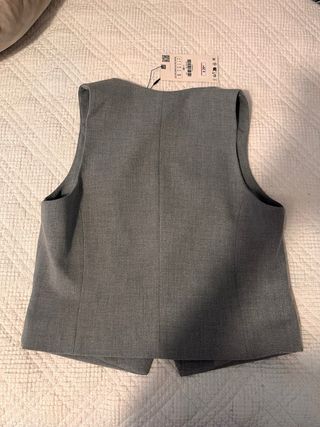 Chaleco Zara gris talla S - nuevo