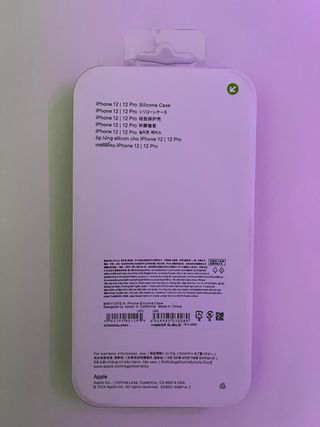 Custodia silicone nera iPhone 12/12 Pro