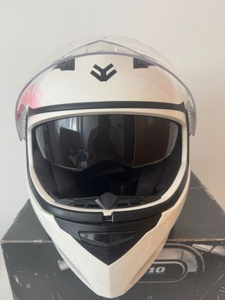 Casco Moto Integral ARMOR Helmets Shiny White, L