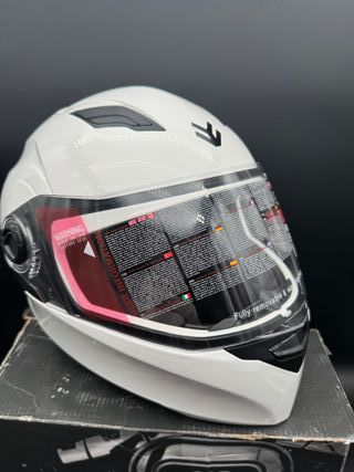 Casco Moto Integral ARMOR Helmets Shiny White, L