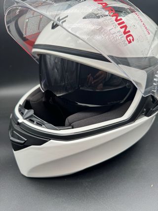 Casco Moto Integral ARMOR Helmets Shiny White, L