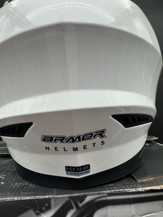 Casco Moto Integral ARMOR Helmets Shiny White, L