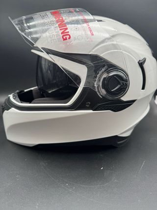 Casco Moto Integral ARMOR Helmets Shiny White, L