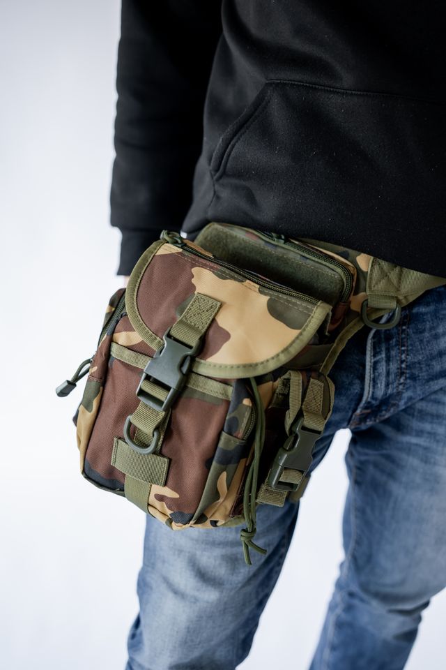 Riñonera Tactica Militar Camuflaje Para moto viaje