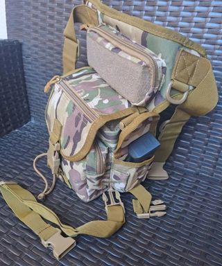 Riñonera Militar Airsoft Camuflaje Resistente 