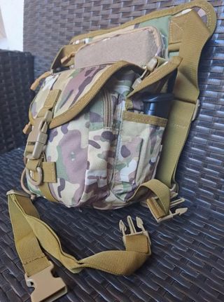 Riñonera Militar Airsoft Camuflaje Resistente 