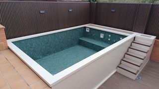 Piscina elevada desmontable de aluminio 