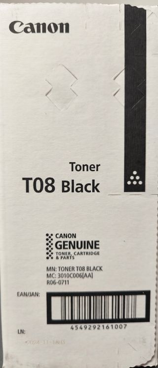 Toner Canon T08 Nero