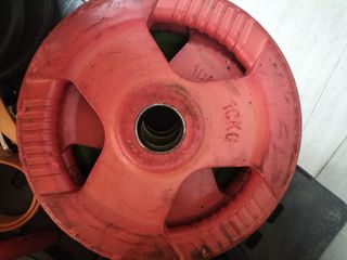 Discos olimpicos 10kg, 5kg y 1.25kg