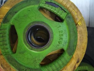 Discos olimpicos 10kg, 5kg y 1.25kg