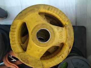 Discos olimpicos 10kg, 5kg y 1.25kg