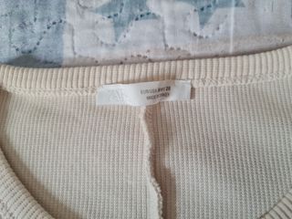 Camisetas manga larga Zara beige