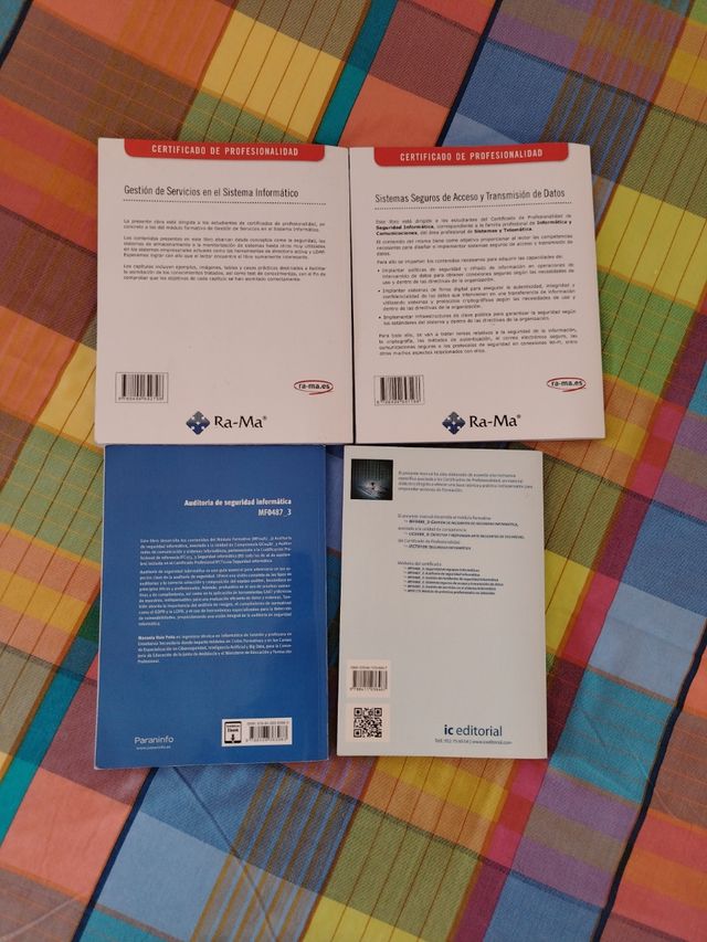 Lote 4  libros  seguridad informática