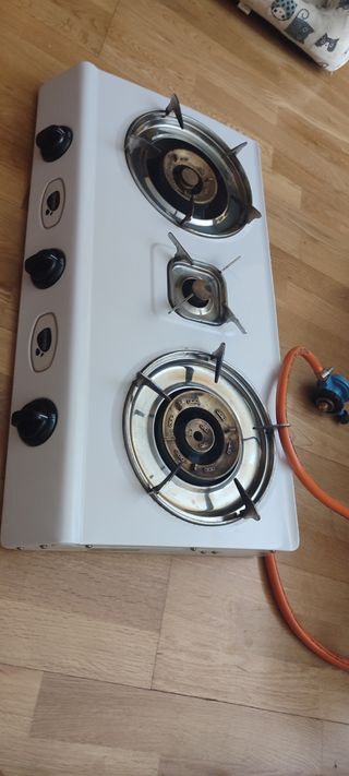 Cocina Gas 3 Fuegos - Blanca