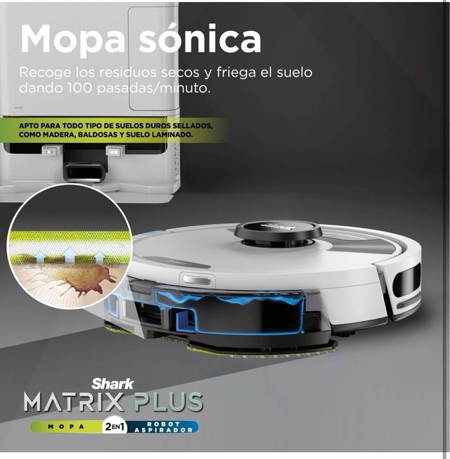 Robot Matrix Plus aspirador y mopa 2 en 1 Shark