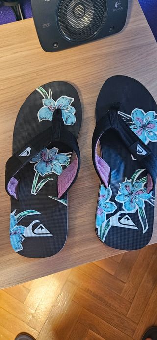 Chanclas Quiksilver Molokai - Azul/Negro