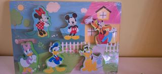 Puzzle Mickey Mouse bebé madera