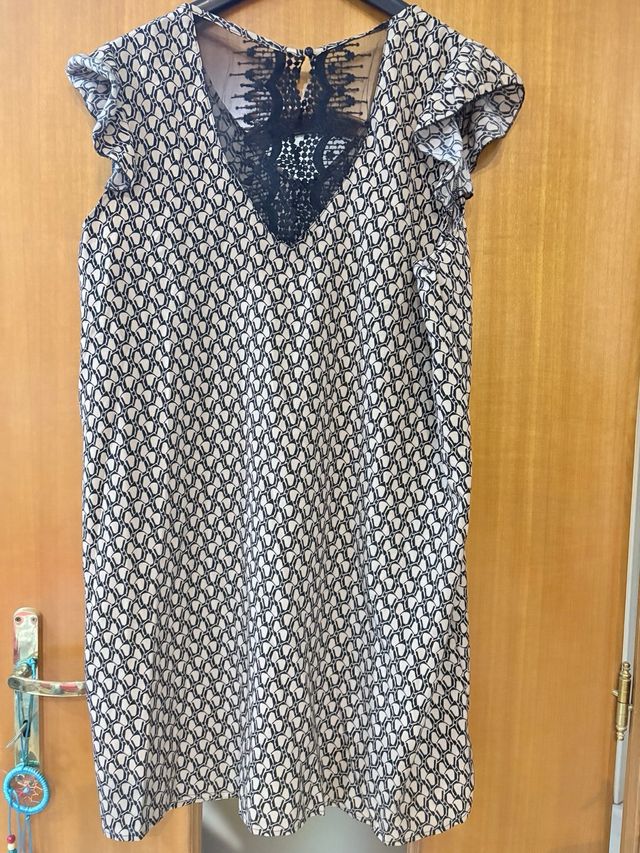 Vestito Shein beige/nero 2XL