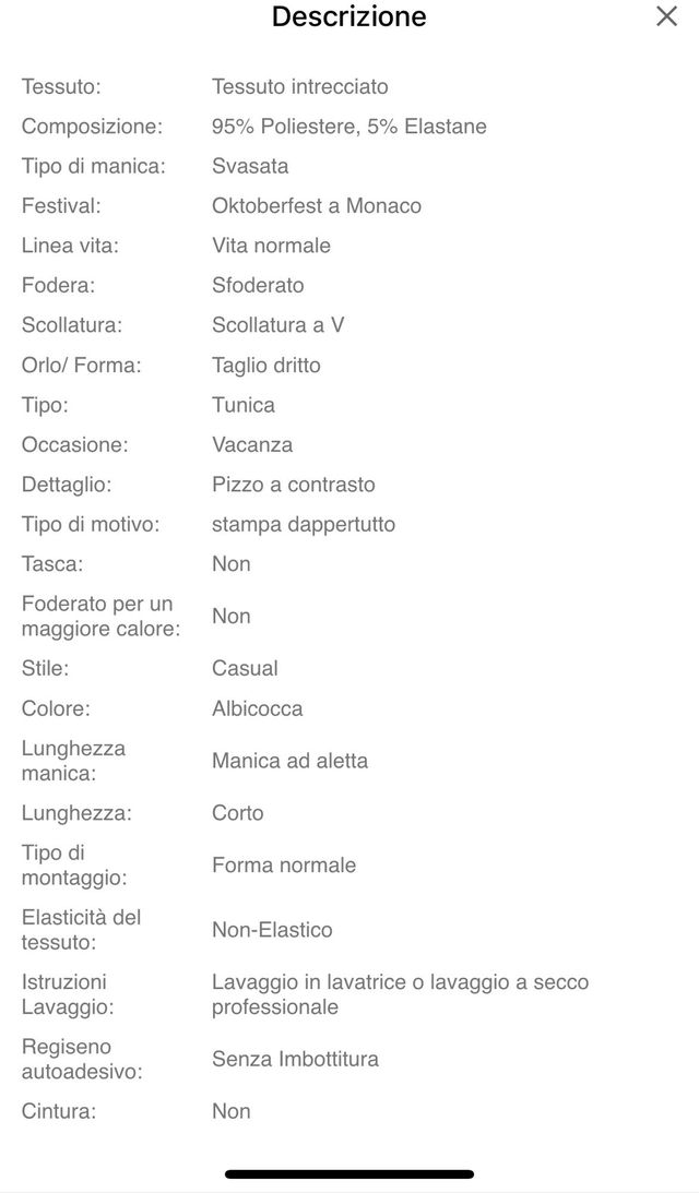 Vestito Shein beige/nero 2XL