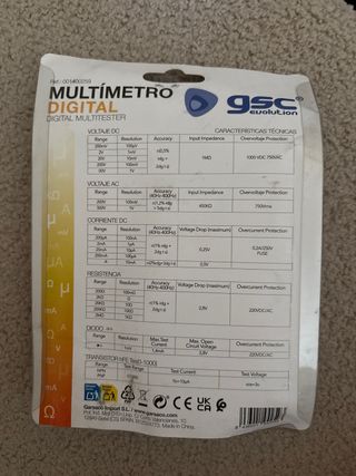 Multímetro Digital GSC Evolution