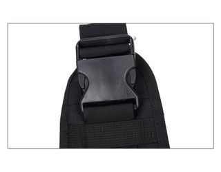 Bandolera Tipo Policia Negra Mochila Parche Viaje
