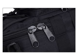 Bandolera Tipo Policia Negra Mochila Parche Viaje