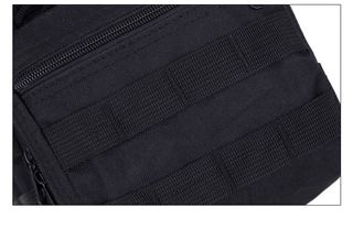 Bandolera Tipo Policia Negra Mochila Parche Viaje