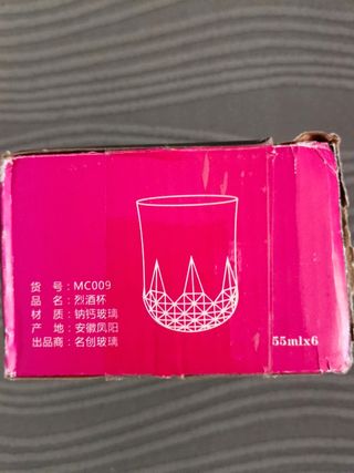 6 Vasos chupito cristal