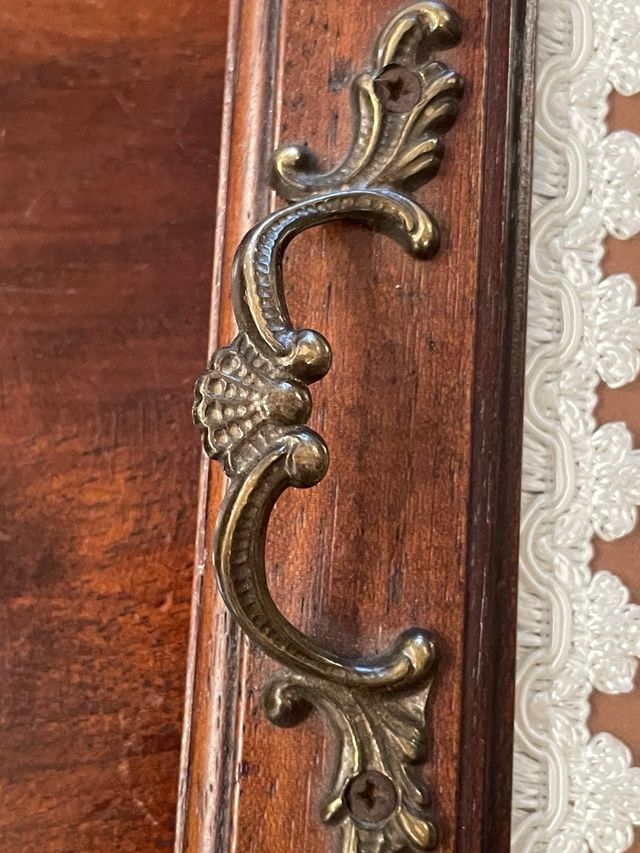 Vassoio legno vintage marrone